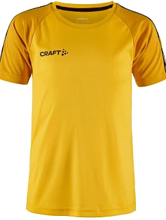 Craft Teamwear Squad Go Contrast Jersey Jr Detské kontrastné športové tričko 82.2727 švédska žltá/zlatá