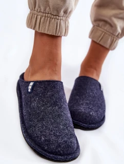 Klasyczne Damskie Papcie Big Star KK276013 Granatowe