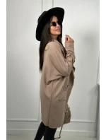 Kapska s vreckami tmavo béžová