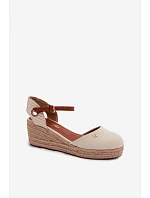 Dámske espadrilky na platforme Wrangler 20261087-99Q Beige