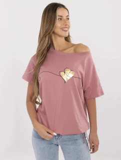 Tričko CLM TS 1017.03 tmavoružové