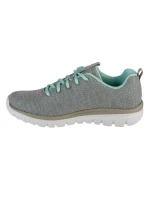 Dámska športová obuv Twisted Fortune W 12614-GYMN Grey with Turquoise - Skechers Dámska športová obuv Twisted Fortune W 12614-GYMN Grey with Turquoise - Skechers