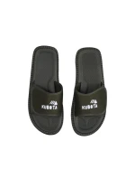 Žabky na suchý zips Kubota v khaki farbe K0000-100-005-19-1