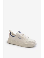 Sneakersy Męskie Memory Foam System Big Star NN174150 Jasnobeżowe