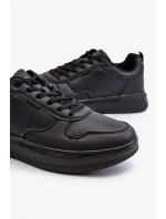 Ľahké pánske tenisky na platforme z ekokože, čierne Uziran Ľahké pánske tenisky na platforme z ekokože, čierne Uziran