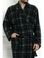 Pánsky župan 1007 zelené káro - CoCoon Pánsky župan 1007 zelené káro - CoCoon