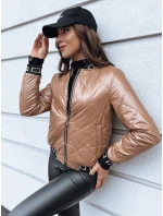 Dámska prešívaná bunda BASEBALL beige FashionStreet TY2561