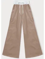 Dámske voľné nohavice v karamelovej farbe s lampášmi (764ART) Dámske voľné nohavice v karamelovej farbe s lampášmi (764ART)