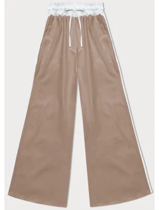 Dámske voľné nohavice v karamelovej farbe s lampášmi (764ART) Dámske voľné nohavice v karamelovej farbe s lampášmi (764ART)