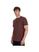 Pánske tričko 4F M2961 tmavohnedé 4FWAW25TTSHM2961 80S pánske