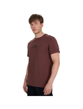 Pánske tričko 4F M2961 tmavohnedé 4FWAW25TTSHM2961 80S pánske