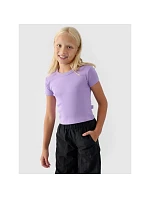 Hladké dievčenské tričko 4F 4FJRSS24TTSHF2053-52S