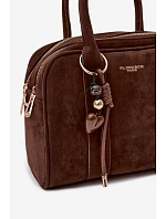 Kufříková taška z eko semiše hnědá Sorielle