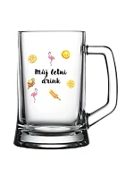 Personalizovaný pohár na pivo s letným mixom Personalizovaný pohár na pivo s letným mixom