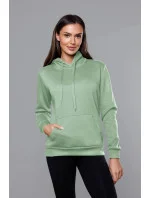 Dámska tepláková mikina v pistáciovej farbe (W02-60)