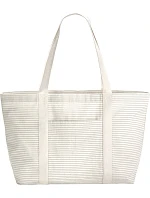 Westford Mill W 255 Nákupná taška s prúžkami z bio bavlny 50.0255 grey stripe