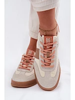 Semišové kožené dámske tenisky Big Star TT274725 beige Semišové kožené dámske tenisky Big Star TT274725 beige