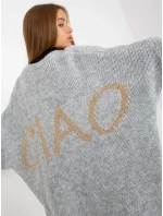 Sveter TW SW BI M2201.87 sivá