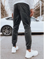 Pánske tmavosivé tepláky FashionStreet UX4123 Pánske tmavosivé tepláky FashionStreet UX4123