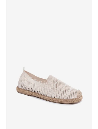 Dámske espadrilky z textilnej sieťoviny svetlo béžovej farby Candessa Dámske espadrilky z textilnej sieťoviny svetlo béžovej farby Candessa