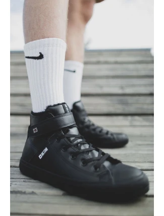 Trampki Męskie Big Star Ocieplane Czarne Y174020FW