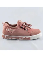 Ružové dámske nazúvacie tenisky (C1039)