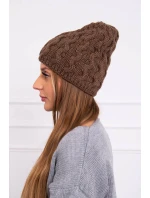 Fleecová čiapka Teresa K285 mocca