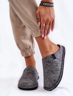 Klasyczne Damskie Papcie Big Star KK276014 Szare