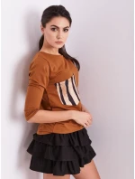 Blúzka CZ BZ 1694.08 svetlohnedá