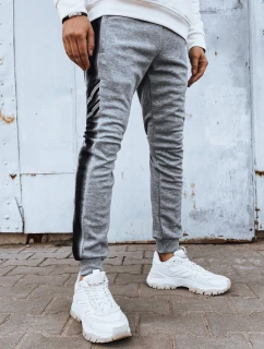 Pánske sivé tepláky FashionStreet UX4196