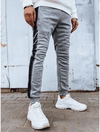 Pánske sivé tepláky FashionStreet UX4196