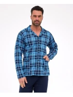 Cornette pyžamo 114/82 long/r M-2XL pánske pyžamo na zips