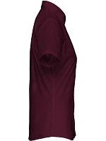 Kariban K 548 Popelínová blúzka „Judith“ s krátkymi rukávmi 20.K548 wine