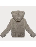 Dámska krátka bunda s kapucňou J Style Beige (16M9237-62) Dámska krátka bunda s kapucňou J Style Beige (16M9237-62)