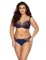 Dámska podprsenka V-9341 Tmavomodrá vzor - Axami Dámska podprsenka V-9341 Tmavomodrá vzor - Axami