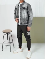Pánska džínsová bunda čierna FashionStreet TX4689