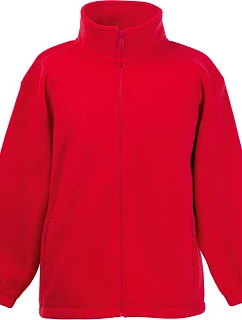 Fruit of the Loom Kids Outdoor Fleece Detská fleecová bunda 16.2511 červená