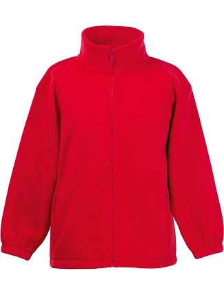 Fruit of the Loom Kids Outdoor Fleece Detská fleecová bunda 16.2511 červená Fruit of the Loom Kids Outdoor Fleece Detská fleecová bunda 16.2511 červená