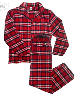 Raj-Pol Červené flanelové pyžamo