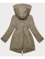 Dámska zimná bunda s kapucňou Miss TiTi camel (H-3832)