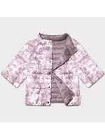 Dirty Pink/Floral obojstranná dámska bunda s 3/4 rukávmi Minority (M23-7010-57) Dirty Pink/Floral obojstranná dámska bunda s 3/4 rukávmi Minority (M23-7010-57)