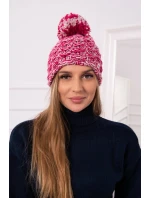 Fleecová čiapka Fiona K275 fuchsiová + púdrovo ružová