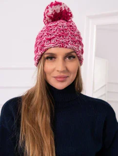 Fleecová čiapka Fiona K275 fuchsiová + púdrovo ružová