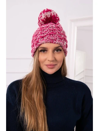 Fleecová čiapka Fiona K275 fuchsiová + púdrovo ružová
