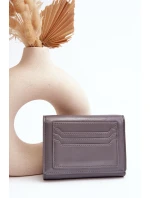 Damski Portfel Portmonetka Z Ekoskóry Szary Joanela