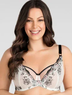 K840 BLACK & WHITE SOFT BRA