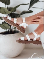 Dámske sandále s prackami SOLARIA white FashionStreet ZY0890 Dámske sandále s prackami SOLARIA white FashionStreet ZY0890