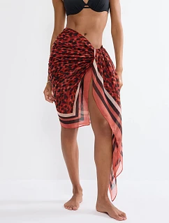 Plážové pareo MyWear - BROWN COMBINATION - TRIUMPH BROWN COMBINATION - TRIUMPH