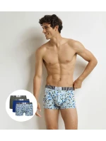 Pánske módne boxerky 3 ks DIM VIBES BOXER 3x - DIM - modré Pánske módne boxerky 3 ks DIM VIBES BOXER 3x - DIM - modré