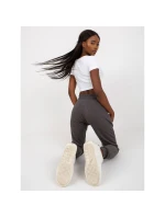 Tmavosivé melanžové základné tepláky (B-005.05)